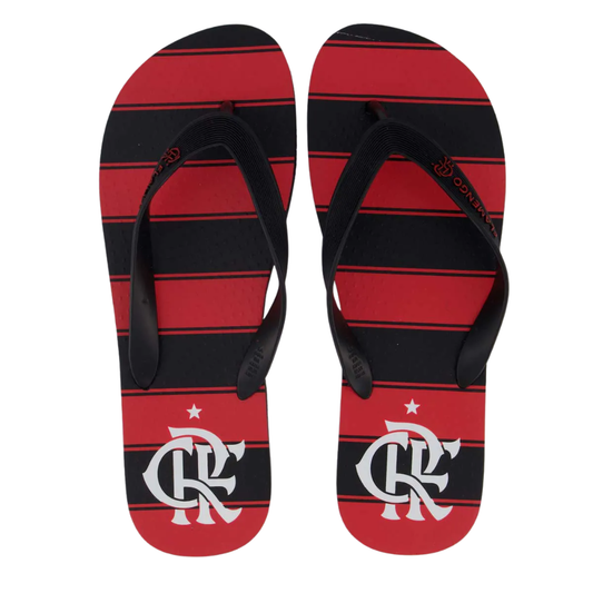 Chinelo Flamengo Manto I 2025 Preto e Vermelho
