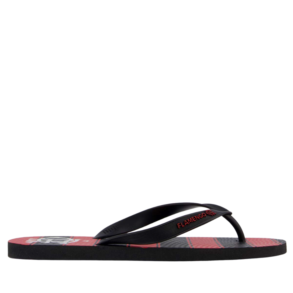 Chinelo Flamengo Manto I 2025 Preto e Vermelho
