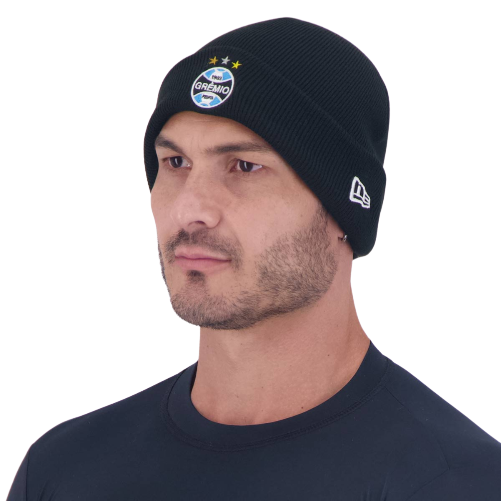 Gorro New Era Grêmio Escudo Preto