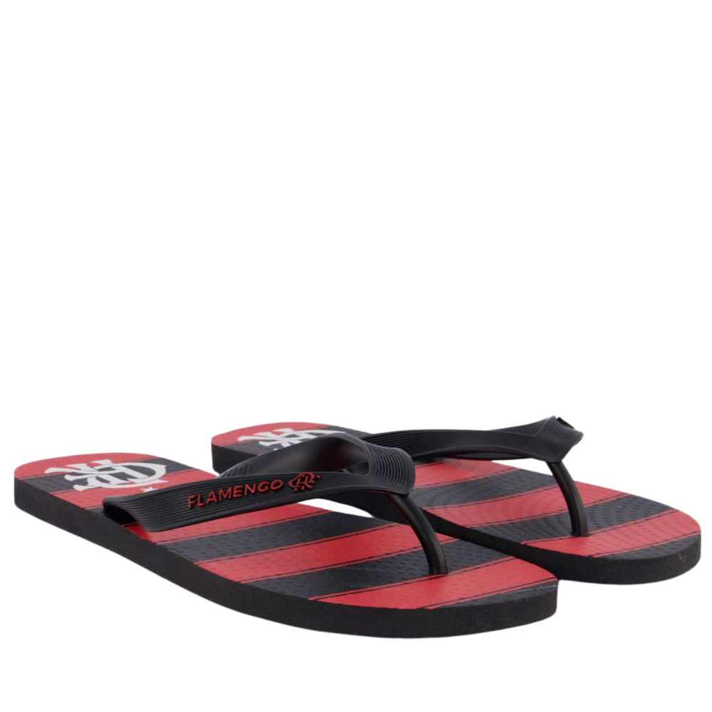 Chinelo Flamengo Manto I 2025 Preto e Vermelho