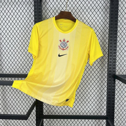 Corinthians 2025∕26 Yellow goalkeeper Jersey(4BDF)
