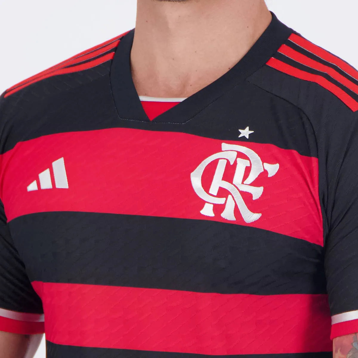 Camisa Flamengo Home l 2024/25 Versão Jogador  Preta e Vermelha