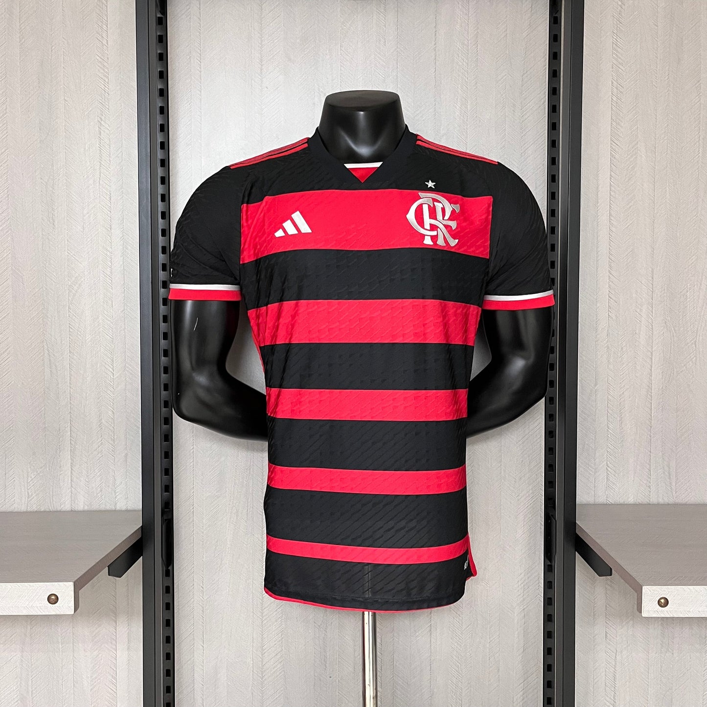 Camisa Flamengo Home l 2024/25 Versão Jogador  Preta e Vermelha