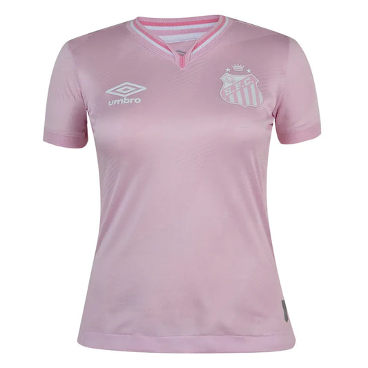 Camisa Santos Feminina Outubro Rosa 24/25  Rosa