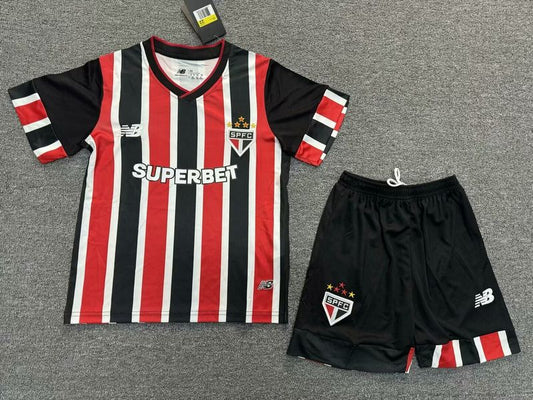 Kit Infantil São Paulo 24/25 New Balance  Tricolor