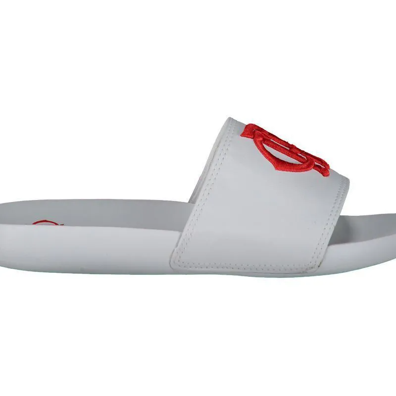 Chinelo Flamengo CRF Branco e Vermelho